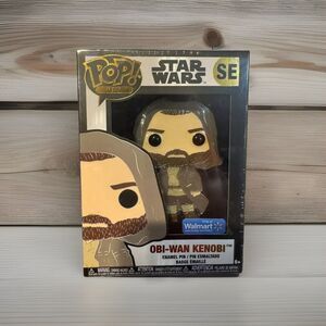 Funko Pop Pin Star Wars Obi-Wan Kenobi Hooded SE Enamel Walmart Exclusive New